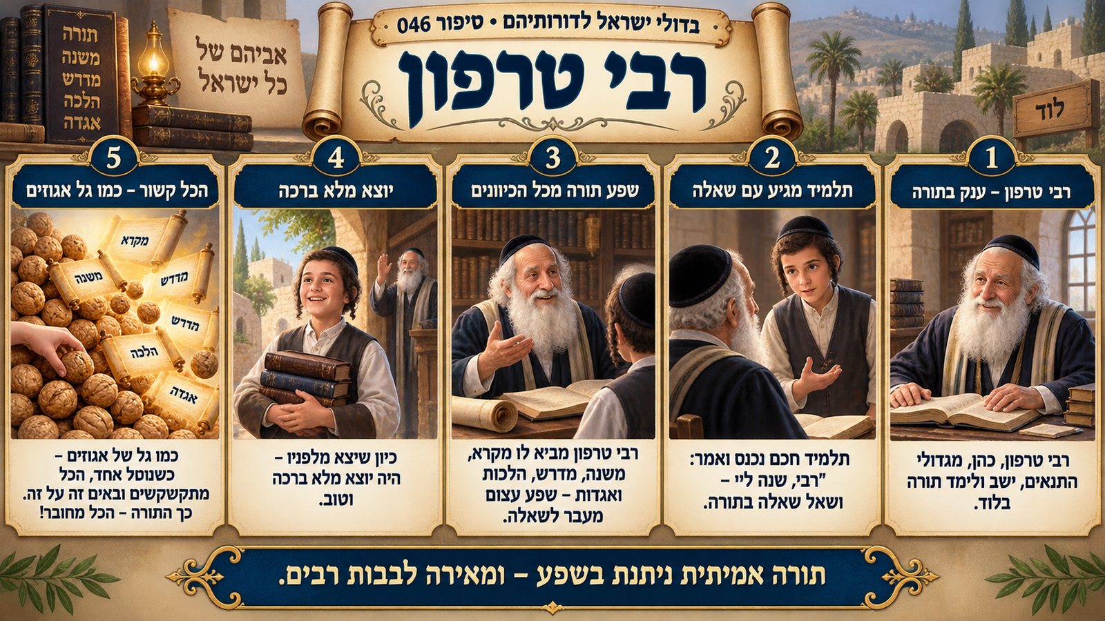 תמונת סיכום — רבי טרפון: רבי טרפון